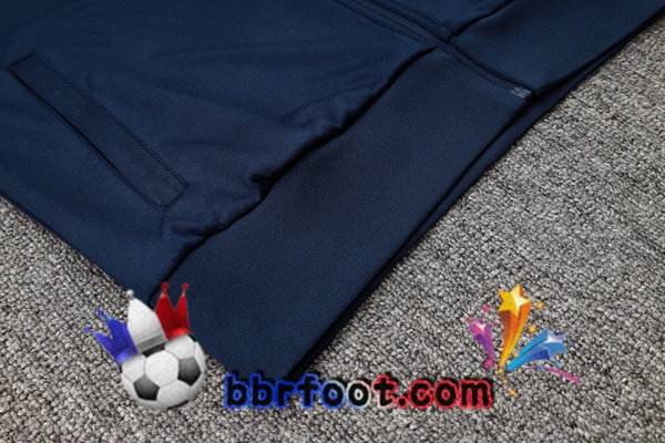 Survetement Foot - Veste France Bleu Royal 2024/2025