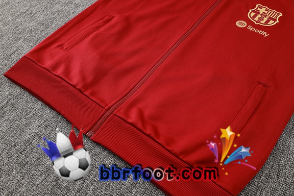 Survetement Foot - Veste FC Barcelone Rouge 2024/2025