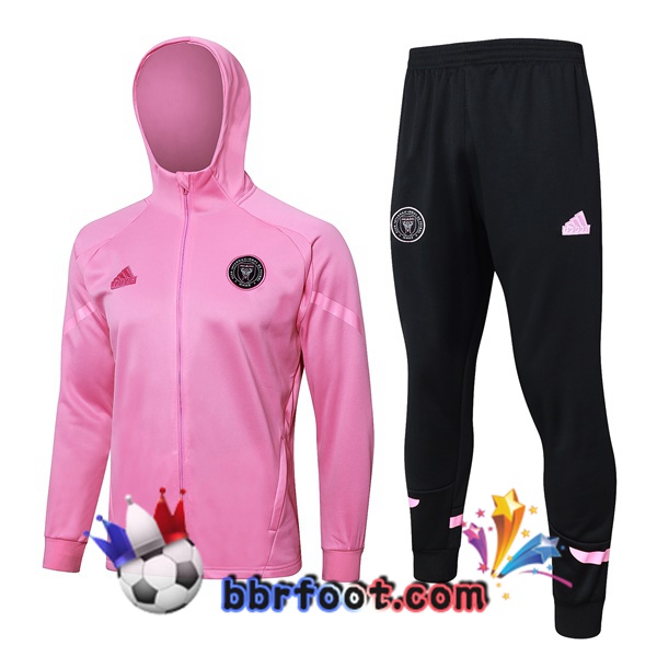 Survetement Foot - Sweat A Capuche Inter Miami CF Rose 2024/2025