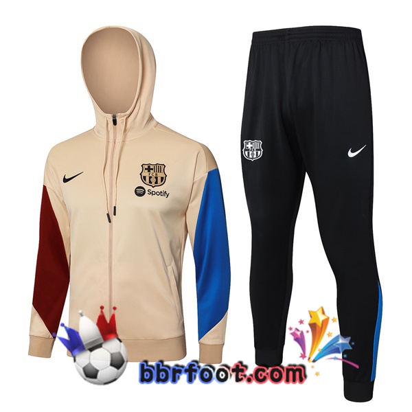 Survetement Foot - Sweat A Capuche FC Barcelone Jaune 2024/2025