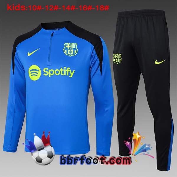 Survetement Foot FC Barcelone Enfant Bleu 2024/2025