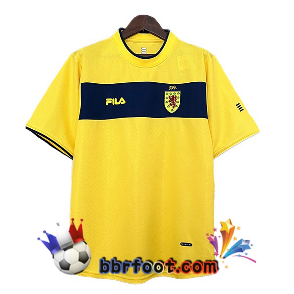 Maillot Foot Écosse Retro Exterieur Jaune 2000