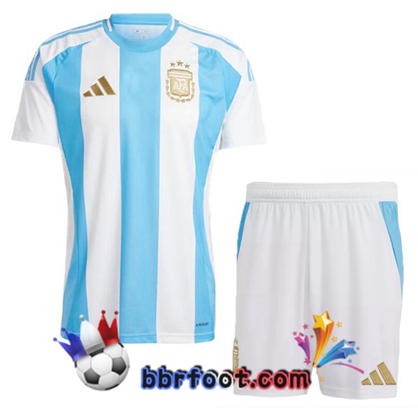 Maillots Equipe De Argentine Enfant Domicile Bleu Blanc 2024/2025