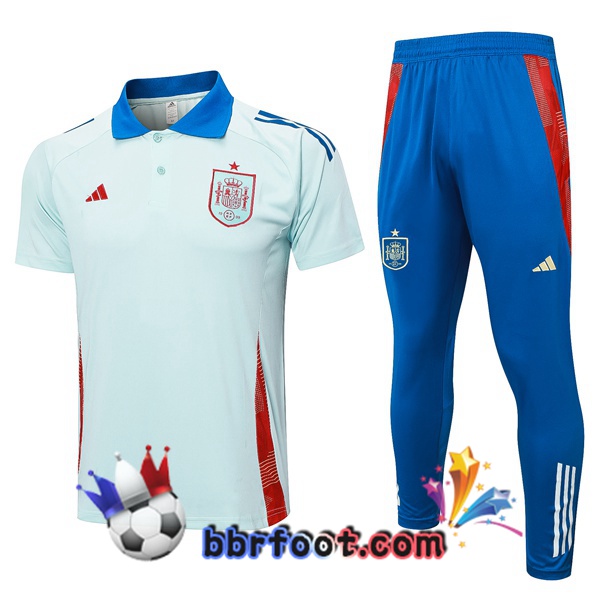 Polo Foot Espagne + Pantalon Bleu 2024/2025