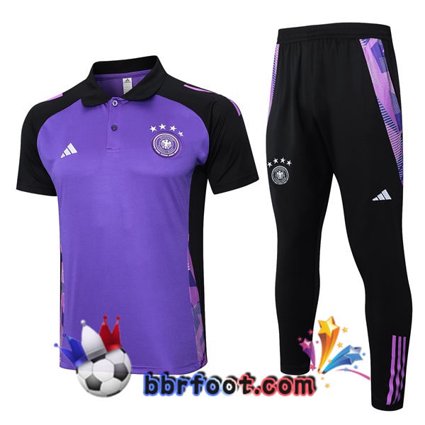 Polo Foot Allemagne + Pantalon Pourpre 2024/2025
