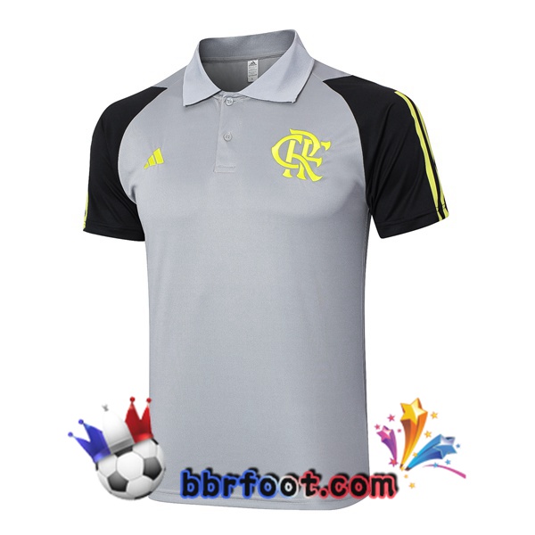 Polo Foot Flamengo Gris 2024/2025