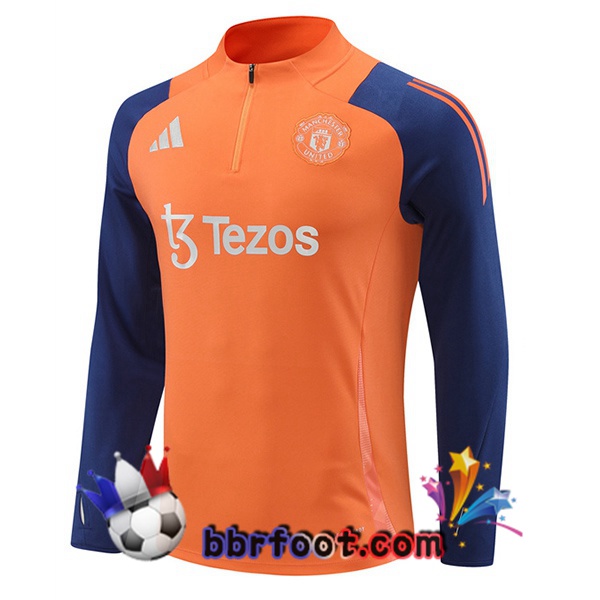 Sweatshirts Homme Manchester United Orange 2024/2025