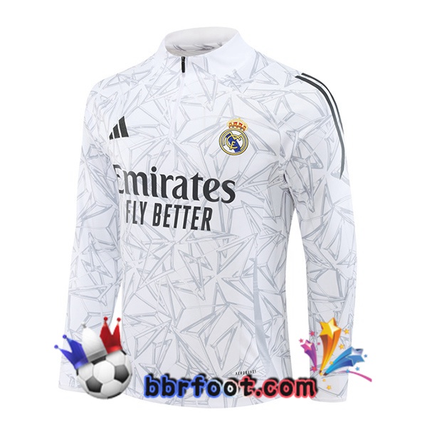Sweatshirts Homme Real Madrid Blanc 2024/2025