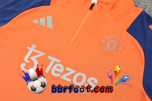 Survetement Foot Manchester United Orange 2024/2025