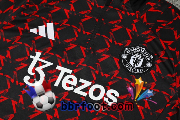 Survetement Foot Manchester United Noir Rouge 2024/2025