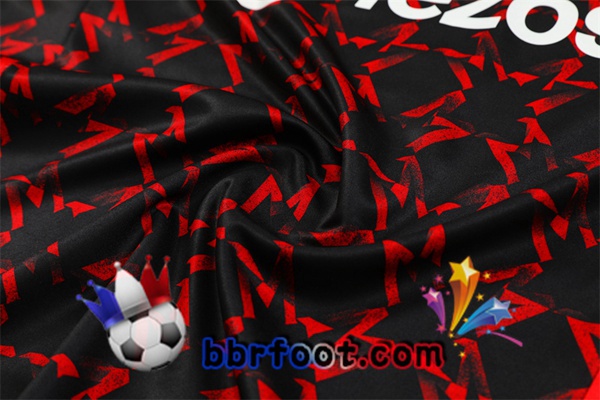 Survetement Foot Manchester United Noir Rouge 2024/2025