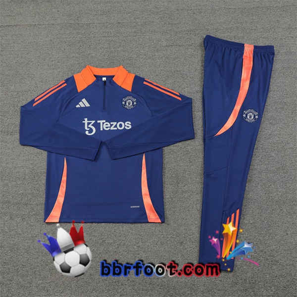 Survetement Foot Manchester United Bleu Royal 2024/2025