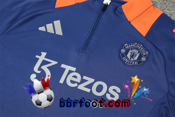 Survetement Foot Manchester United Bleu Royal 2024/2025