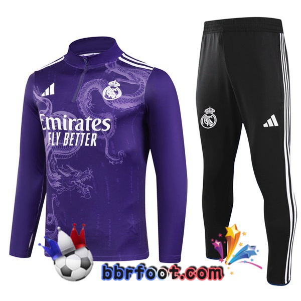 Survetement Foot Real Madrid Pourpre 2024/2025
