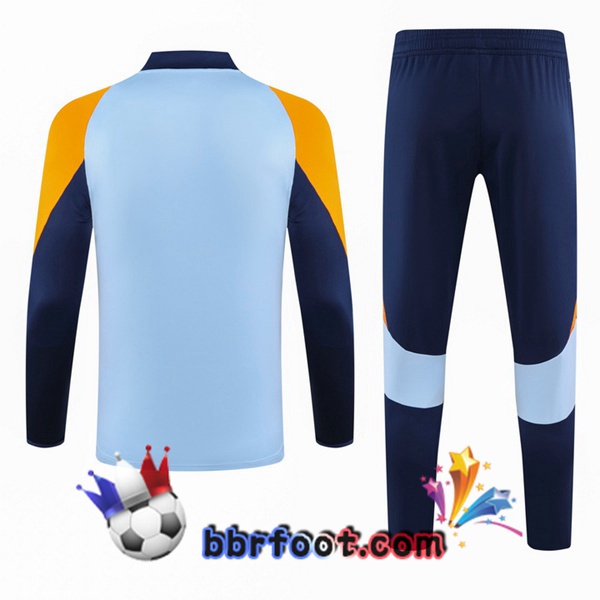 Survetement Foot Real Madrid Blanc Jaune 2024/2025