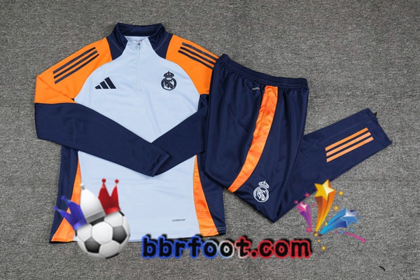Survetement Foot Real Madrid Blanc Jaune 2024/2025