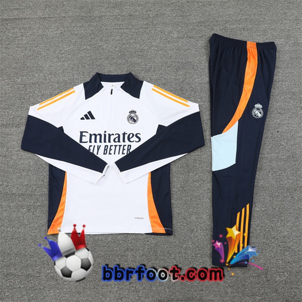 Survetement Foot Real Madrid Blanc 2024/2025