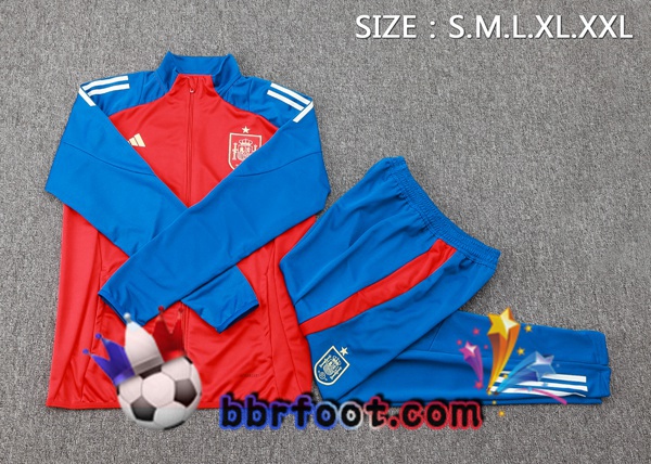 Survetement Foot - Veste Espagne Rouge 2024/2025