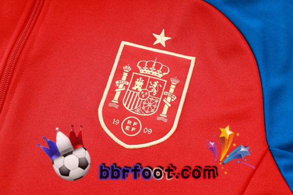 Survetement Foot - Veste Espagne Rouge 2024/2025