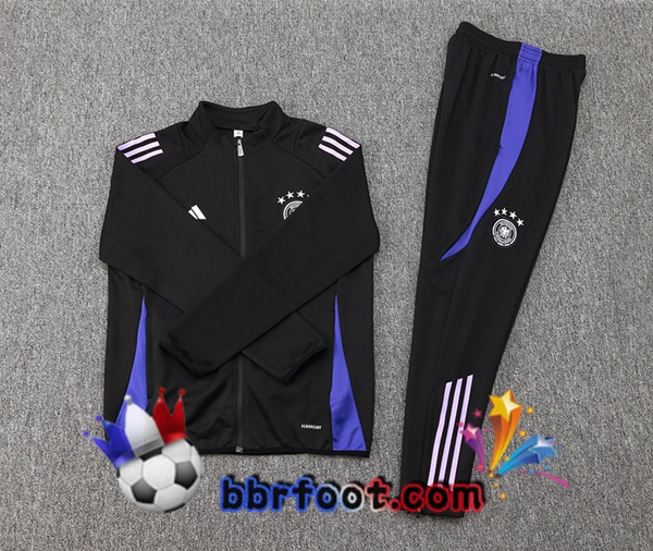 Survetement Foot - Veste Allemagne Noir 2024/2025