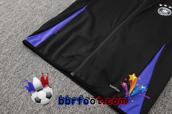 Survetement Foot - Veste Allemagne Noir 2024/2025