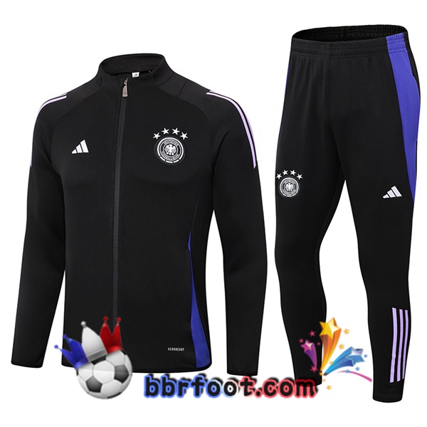 Survetement Foot - Veste Allemagne Noir 2024/2025