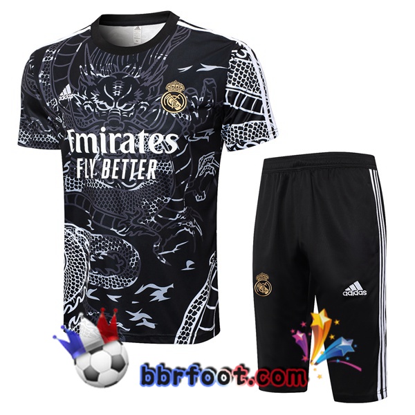 Ensemble Training T-Shirts Real Madrid + Shorts Noir 2024/2025