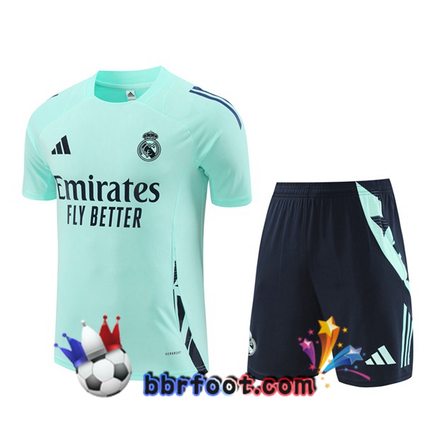 Ensemble Training T-Shirts Real Madrid + Shorts Vert 2024/2025