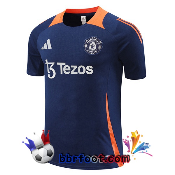 Training T-Shirts Manchester United Bleu Royal 2024/2025