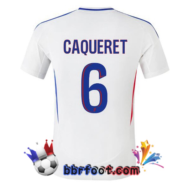 Maillot Foot Lyon OL (CAQUERET 6) Domicile Blanc 2024/2025
