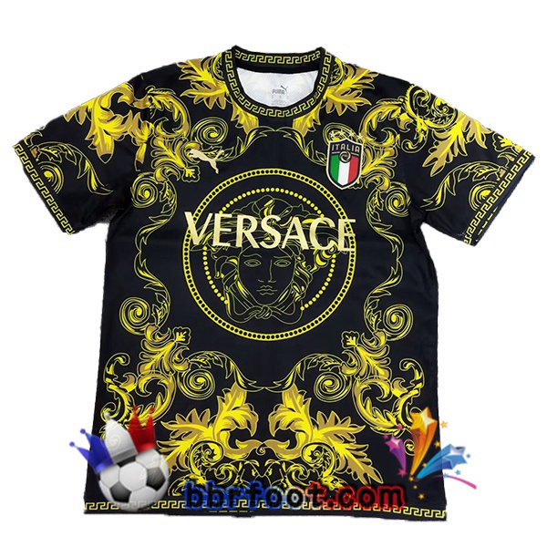 Maillots Equipe De Italie Édition Spéciale Noir Jaune 2024/2025