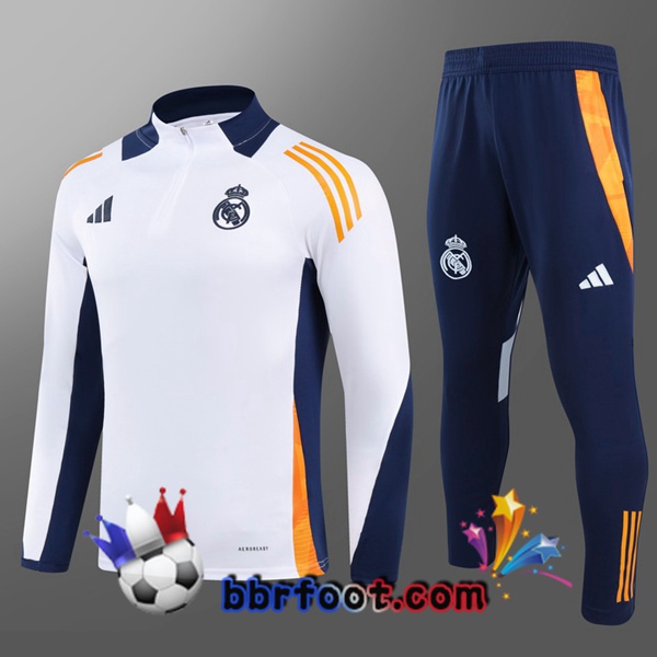 Survetement Foot Real Madrid Enfant Blanc 2024/2025