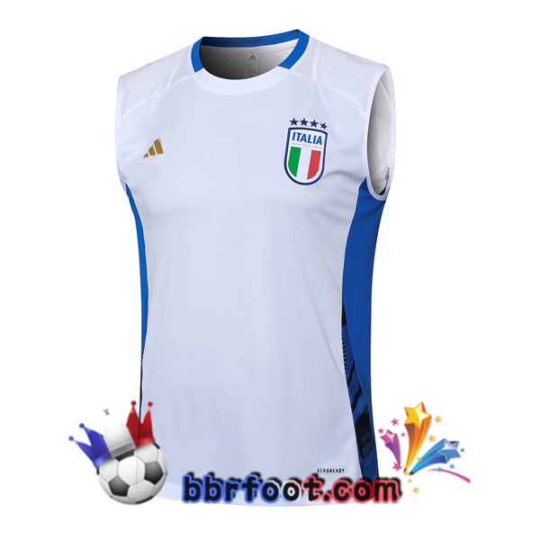 Gilet Foot Italie Blanc 2024/2025