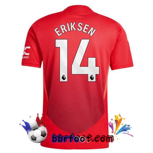 Maillot Foot Manchester United (Eriksen 14) Domicile Rouge 2024/2025