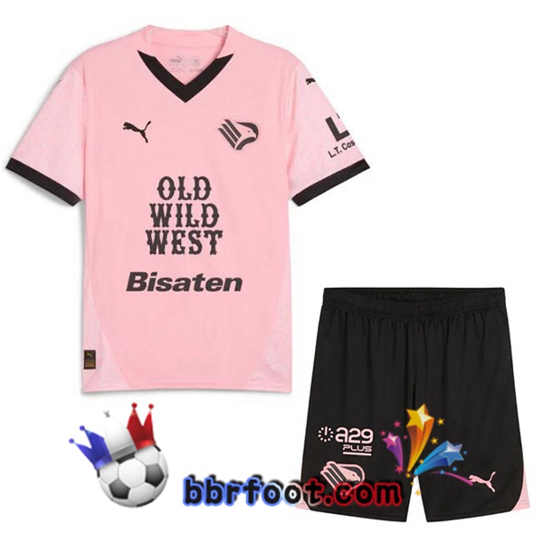 Maillot Foot Palerme FC Enfant Domicile Rose 2024/2025