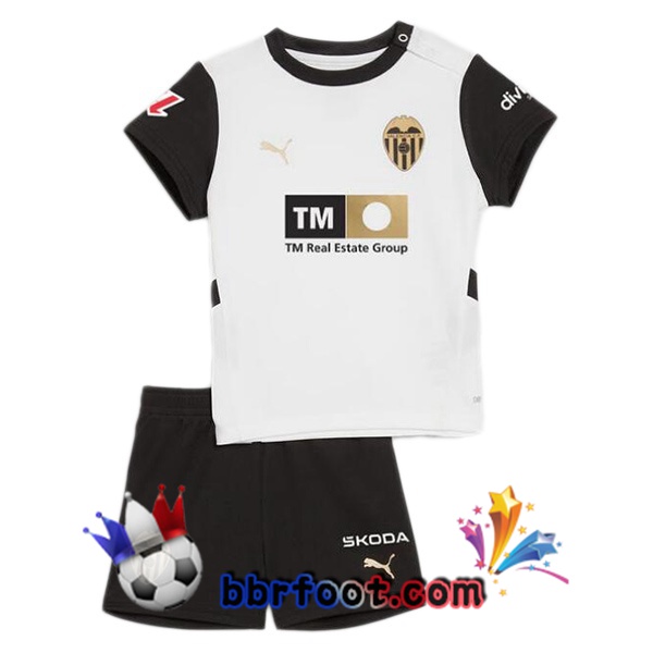 Maillot Foot Valencia CF Enfant Domicile Blanc 2024/2025