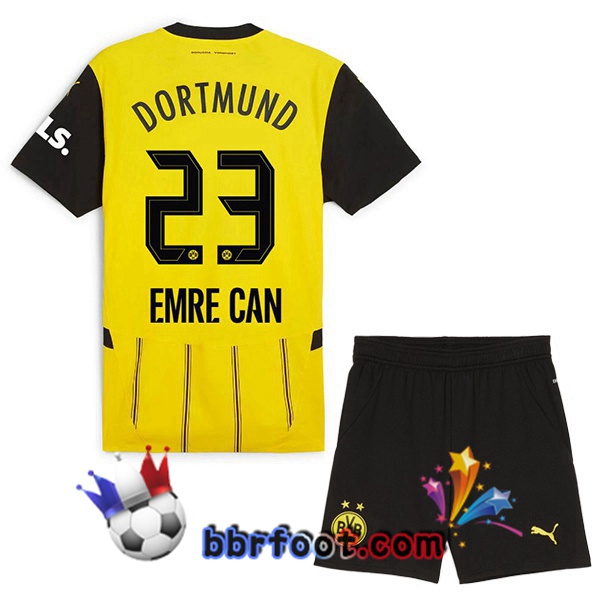 Maillot Foot Dortmund BVB (Emre Can 23) Enfant Domicile Jaune 2024/2025