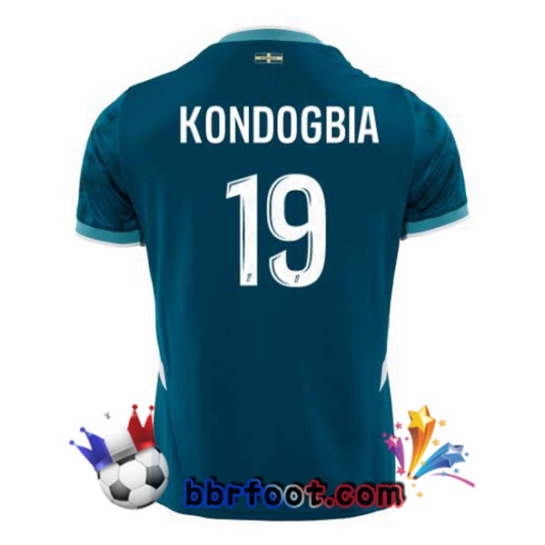 Maillot Foot Marseille OM (KONDOGBIA 19) Exterieur Bleu 2024/2025