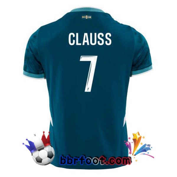 Maillot Foot Marseille OM (CLAUSS 7) Exterieur Bleu 2024/2025