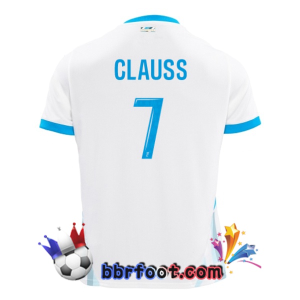 Maillot Foot Marseille OM (CLAUSS 7) Domicile Blanc 2024/2025