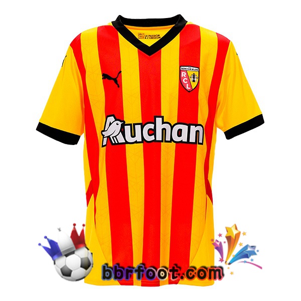Maillot Foot RC Lens Domicile Jaune Rouge 2024/2025