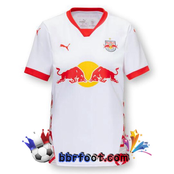 Maillot Foot FC Red Bull Salzburg Domicile Blanc 2024/2025