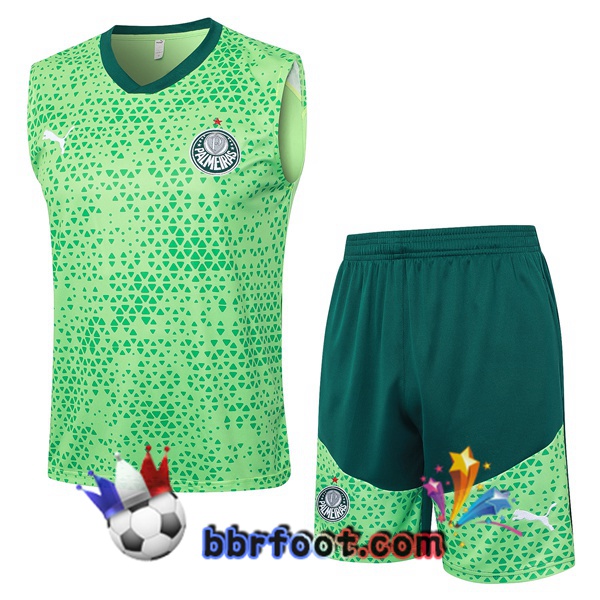 Gilet Foot Palmeiras + Shorts Vert 2024/2025
