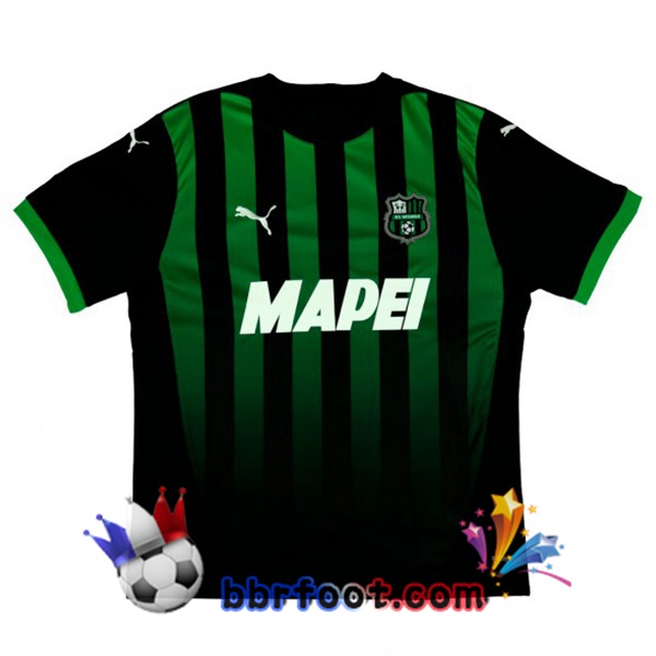 Maillot Foot US Sassuolo Domicile Vert Noir 2024/2025