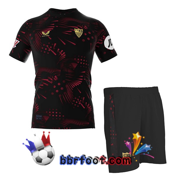 Maillot Foot Sevilla FC Enfant Third Noir 2024/2025