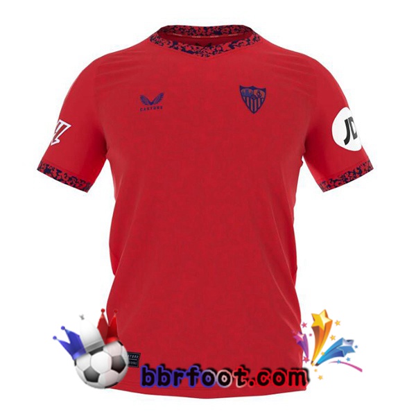 Maillot Foot Sevilla FC Exterieur Rouge 2024/2025