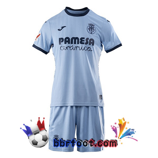 Maillot Foot Villarreal Enfant Exterieur Bleu 2024/2025