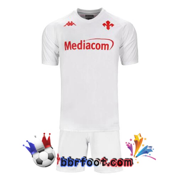 Maillot Foot ACF Fiorentina Enfant Exterieur Blanc 2024/2025 Maillot Foot ACF Fiorentina Enfant Exterieur Blanc 2024/2025