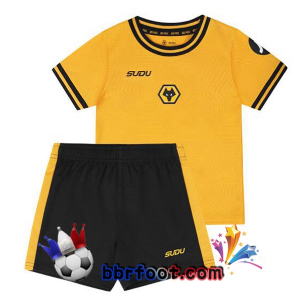 Maillot Foot Wolves Enfant Domicile Jaune 2024/2025