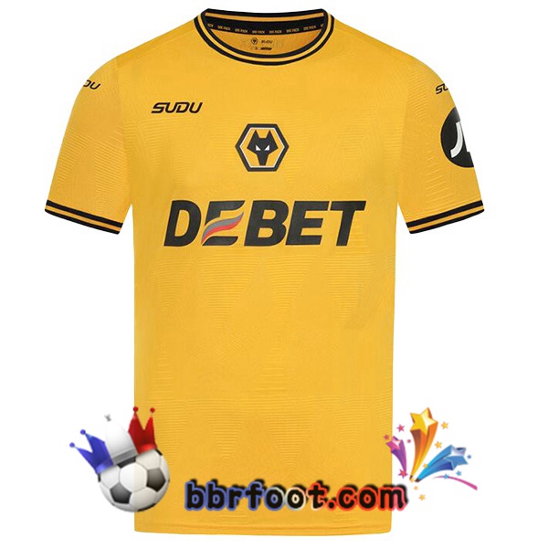 Maillot Foot Wolves Domicile Jaune 2024/2025
